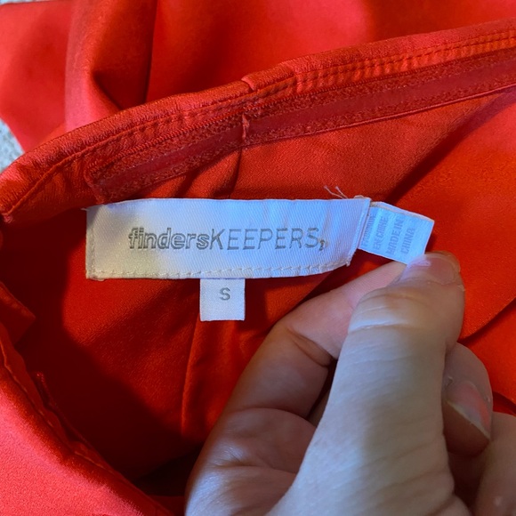 Finders Keepers Revolve raise a glass peplum romper red strapless - Picture 5 of 7